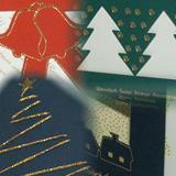 kartki świąteczne, karnety świąteczne - na papierach ozobnych, sztancowane, złocone